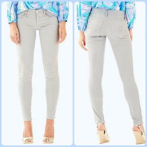 NWOT Lilly Pulitzer Worth Skinny Jeans in Grey s 8